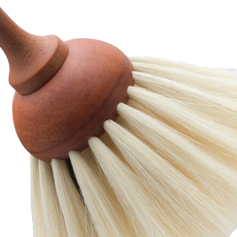 REDECKER Goat Hair Dust Brush with Oiled Pearwood Handle, 13-1/2 inches - Natural Bristle Duster Cleans Delicate Surfaces, Hanging Loop for Storage - Goat Hair Dusting Brush Made in Germany - Image 5